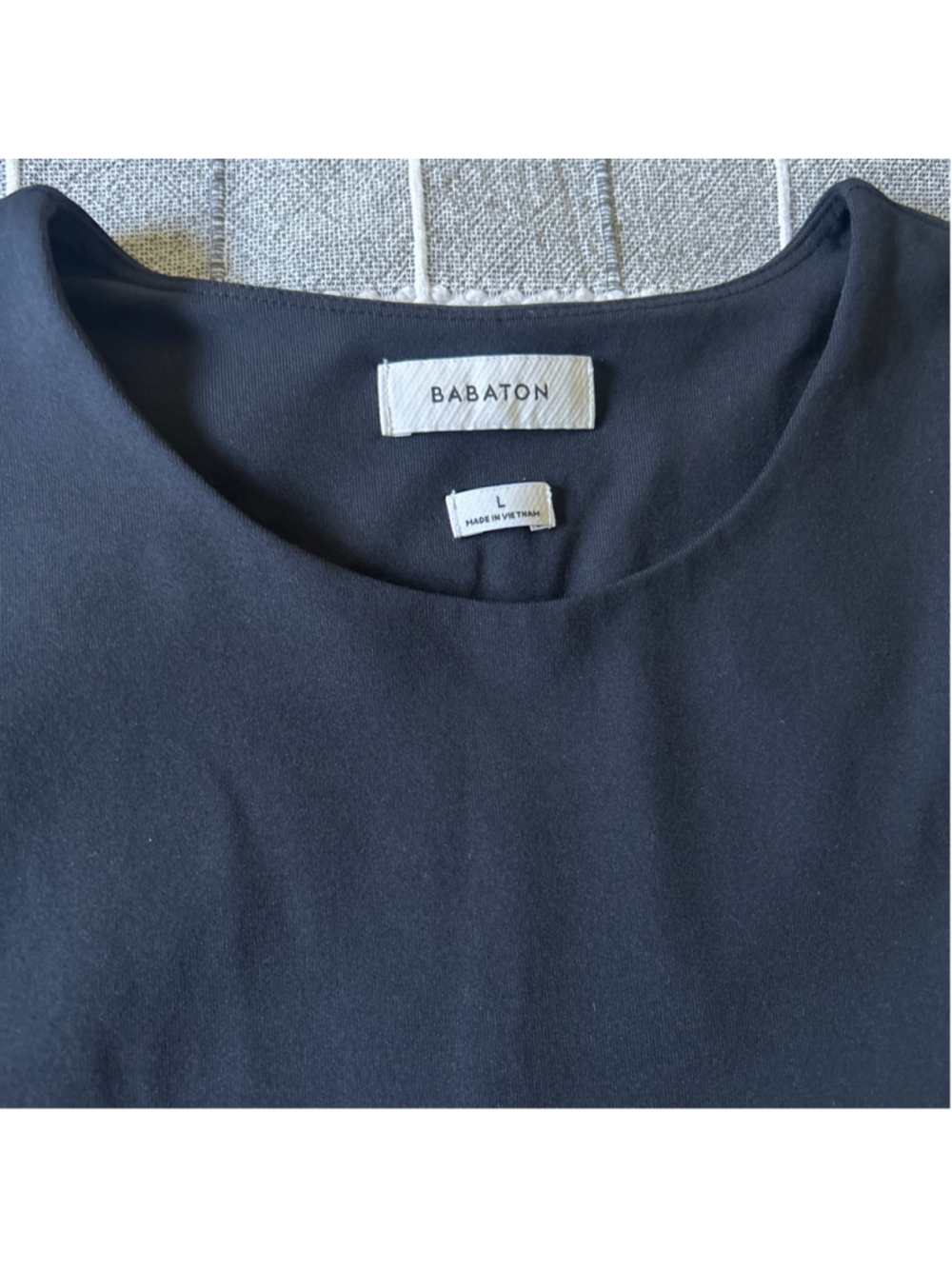 Women's Babaton Black Short Sleeve Bodysuit Size L - Picture 5 of 7